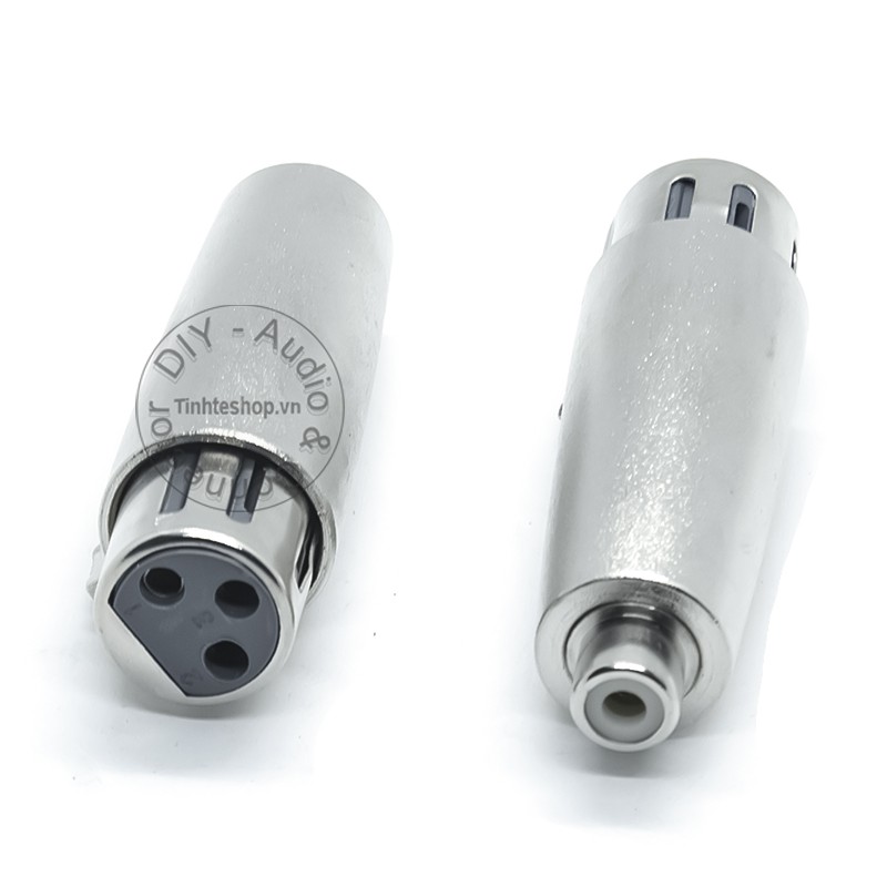 2 chiếc đầu đổi canon XLR cái sang RCA cái - Rắc chuyển AV RCA ra XLR cannon cái