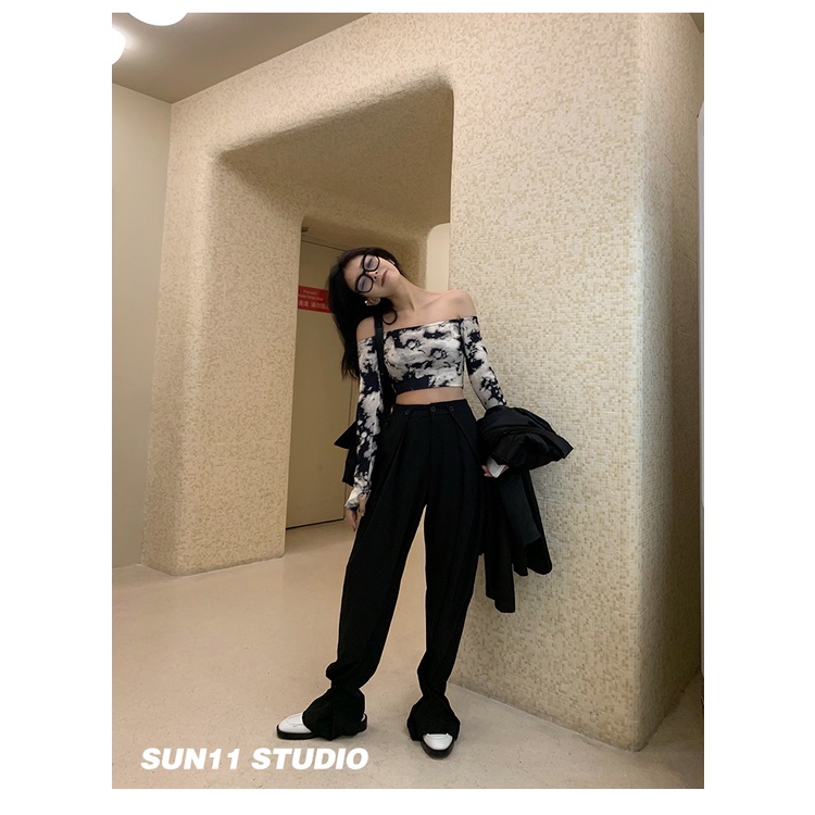 HUANG YOYO Áo ống không dây phong cách quyến rũ Hàn Quốc dành cho nữ