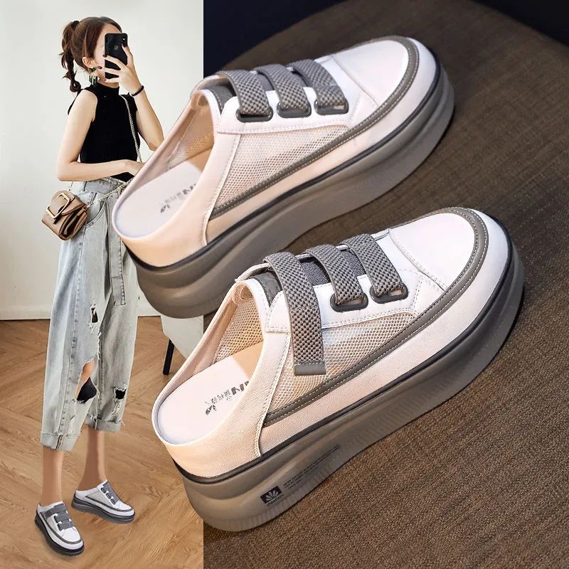 2022 Giày Lười Không Gót Nhẹ Và Đa Năng Mùa Hè Mới