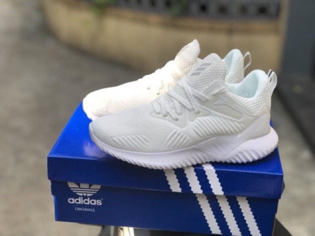 Freeship Giầy Alpha bounce trắng cao cấp fullbox