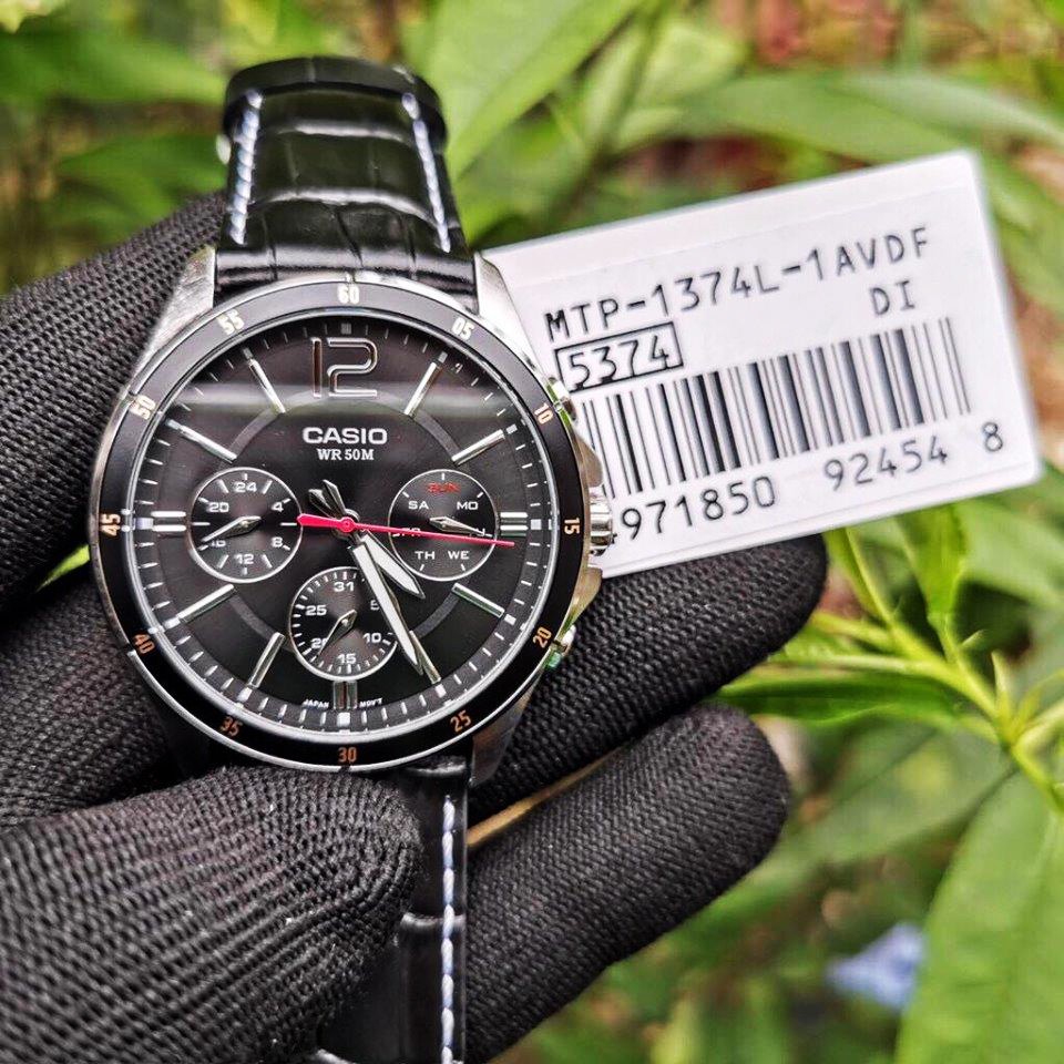 [HOT SALE] Đồng hồ nam dây da Casio Standard MTP-1374L-1AVDF chính hãng Anh Khuê