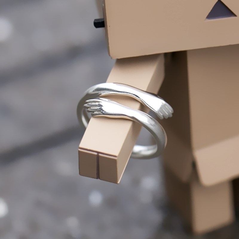 Nhẫn Hợp Kim Bạc S925 Dễ Dàng Thu Nới Dành Cho Cặp Đôi