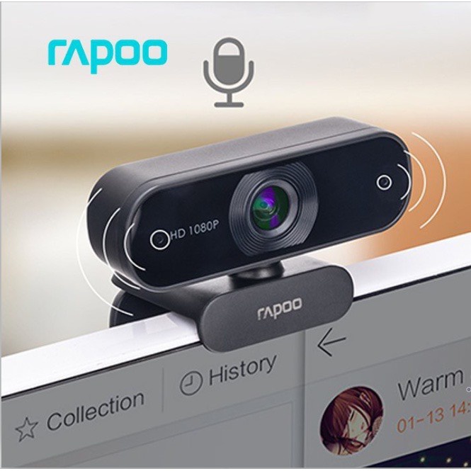 [Hỏa Tốc - HCM] Webcam RAPOO C260 độ phân giải Full HD 1080P | Hàng Chính Hãng | Bảo hành 12 tháng | Ngocvienstore