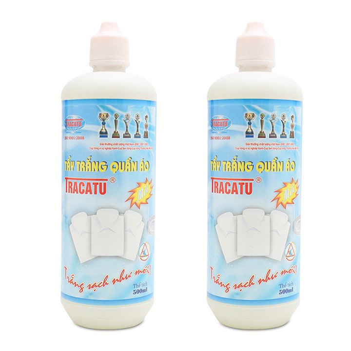 Thuốc tẩy quần áo Tracatu siêu sạch, thuốc tẩy mốc quần áo cao cấp 500ml tiện dụng FASOLA