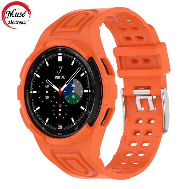 Dây Đeo Thay Thế Bằng Silicon Cho Đồng Hồ Samsung Galaxy Watch4 Classic 46mm