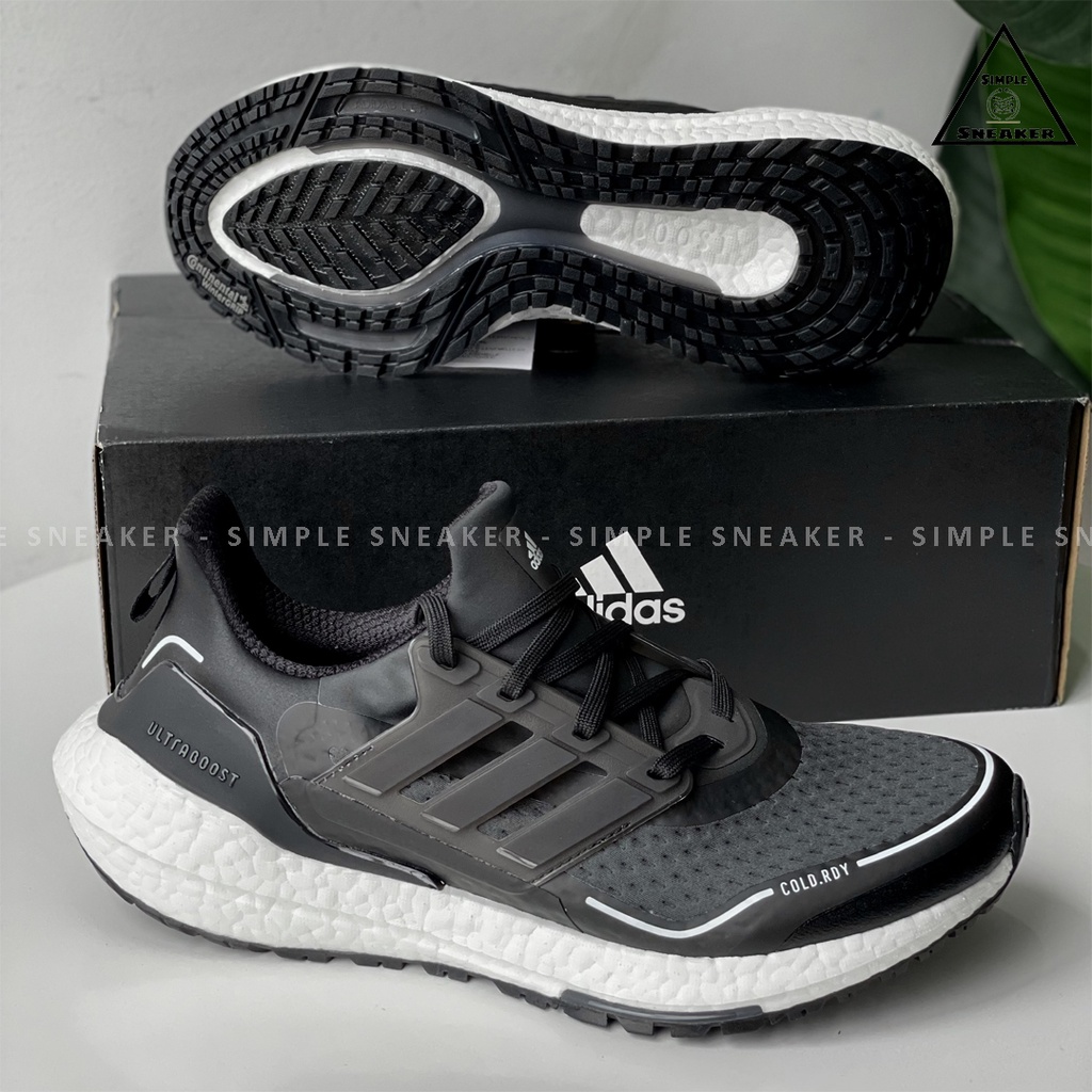 Giày Adidas Ultraboost 21 COLD.RDY Chính Hãng 💙SIMPLE SNEAKER💙 Giày Chạy Ultra Boost 21 Màu Đen Trắng Thể Thao
