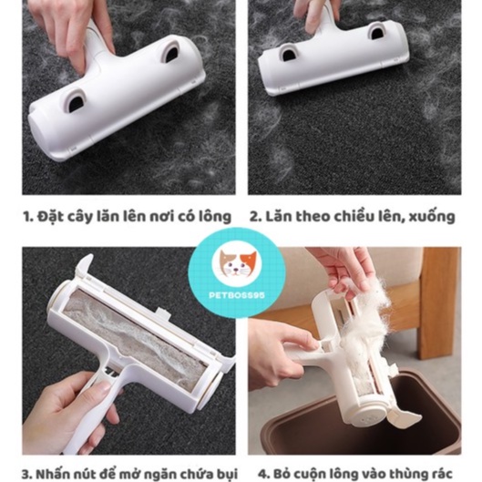 CÂY LĂN LÔNG TĨNH ĐIỆN LÀM SẠCH LÔNG THÚ CƯNG TRÊN GIƯỜNG CHĂN ĐỆM SOFA