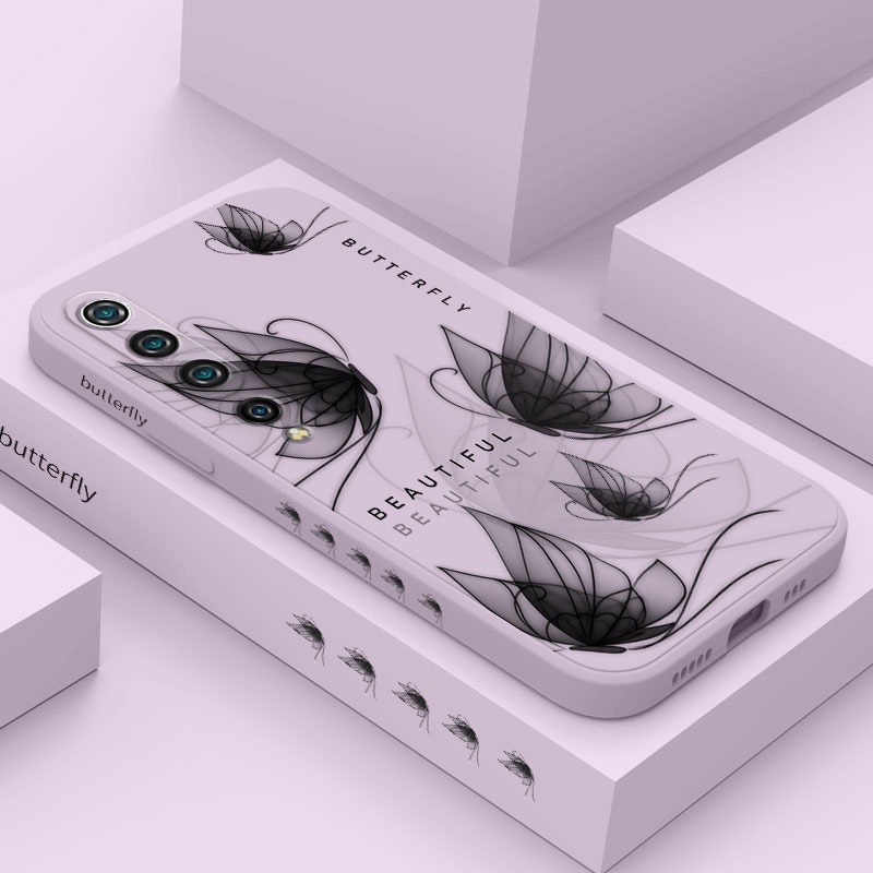 Ốp Điện Thoại Silicon Họa Tiết Cánh Bướm Độc Đáo Cho Xiaomi Mi 10 Pro Lite 10S 9 8