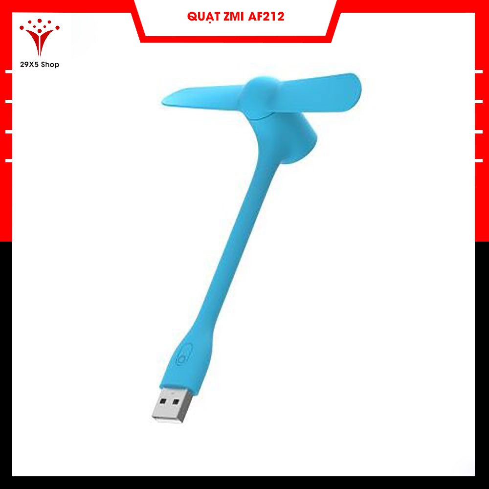 Quạt USB ZMI AF212 gen 2 có nút chỉnh tốc độ, bật tắt