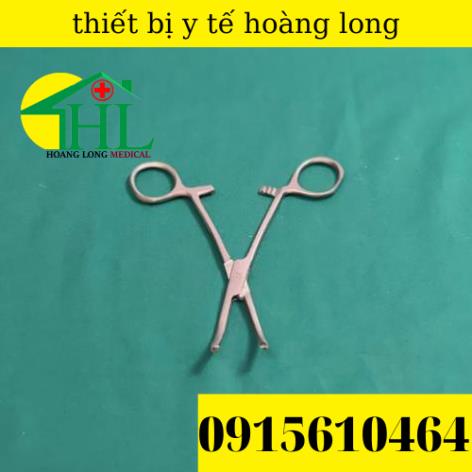 Panh Y Tế, Panh Gắp Phẫu Thuật, Pen Kẹp Y Tế, Panh Cong Có Mấu 14cm - Hàng Pakistan