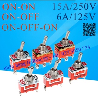 Công tắc gạt 250v/15a loại on-on hoặc on-off-on