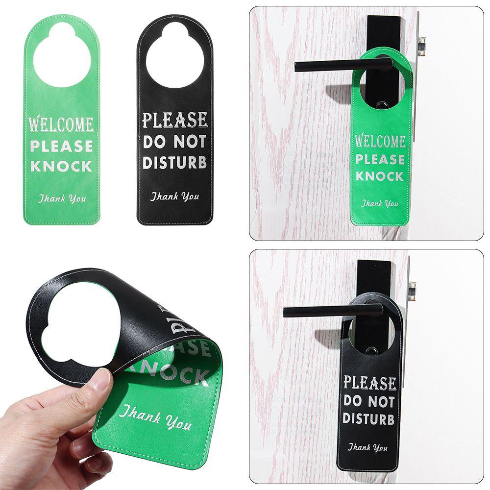 KUNHEV Móc Treo Cửa Bằng Da PU Hai Mặt Trang Điểm Tiện Dụng