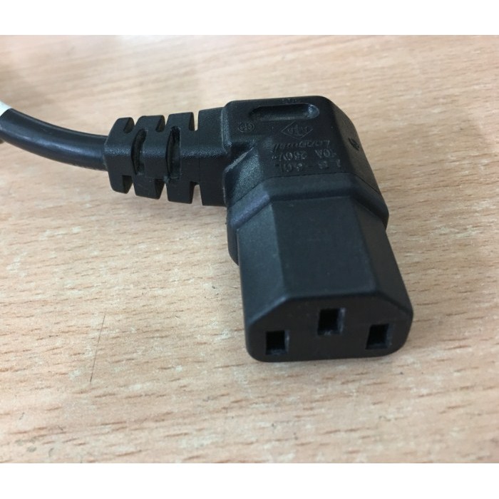 Dây nguồn cong,bẻ góc hàng chuẩn lõi đồng cho máy tính , nồi cơm điện, nồi lẩu dài 1,5m