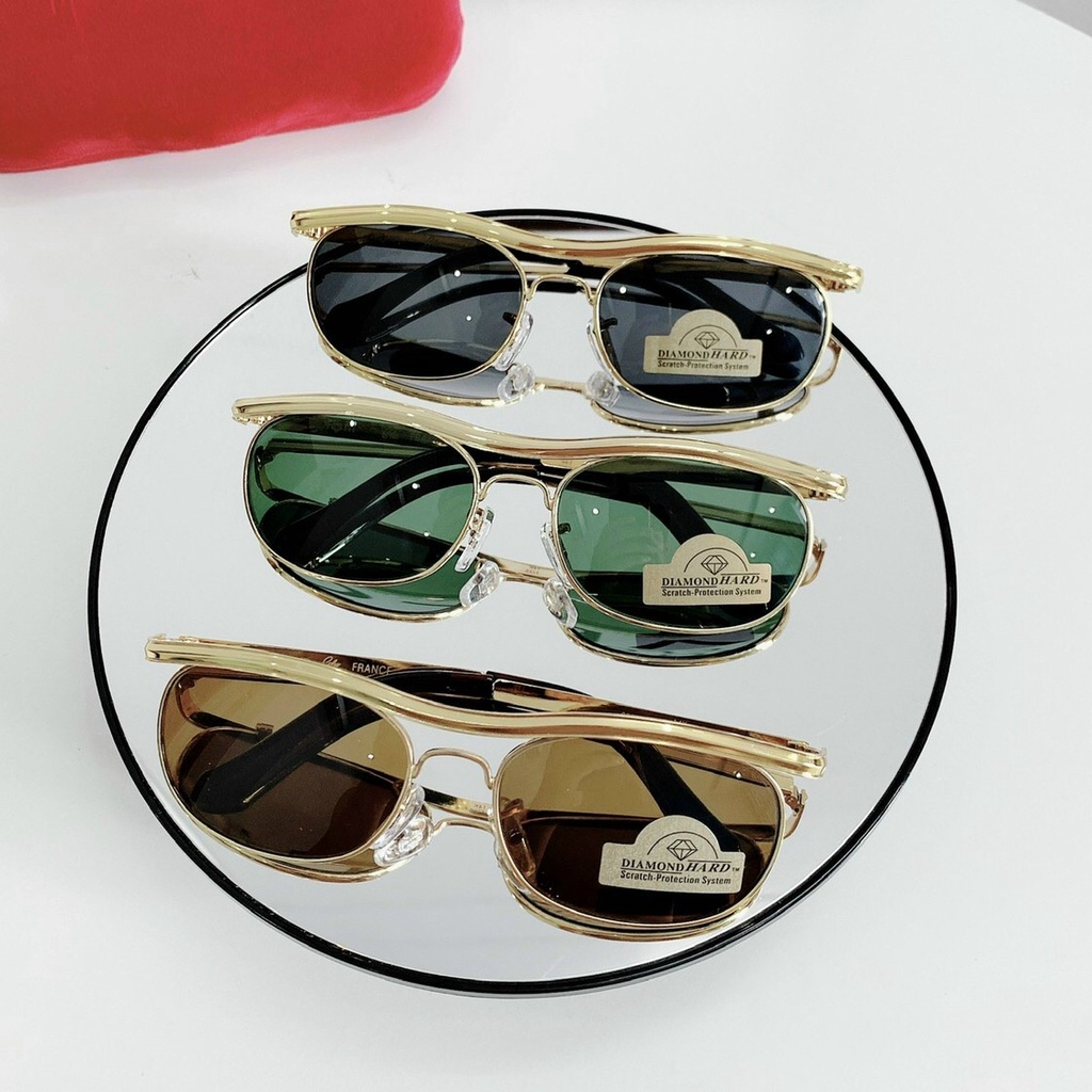 Kính mát nam cao cấp JJ8091 gọng kim loại, kiểu dáng mới lạ, sang chảnh, tròng chống tia UV