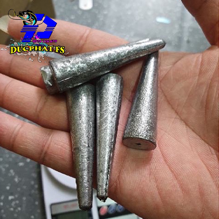Chì câu cá xuyên tâm đủ các size lớn câu sông (1Viên - 10g -&gt; 50g)