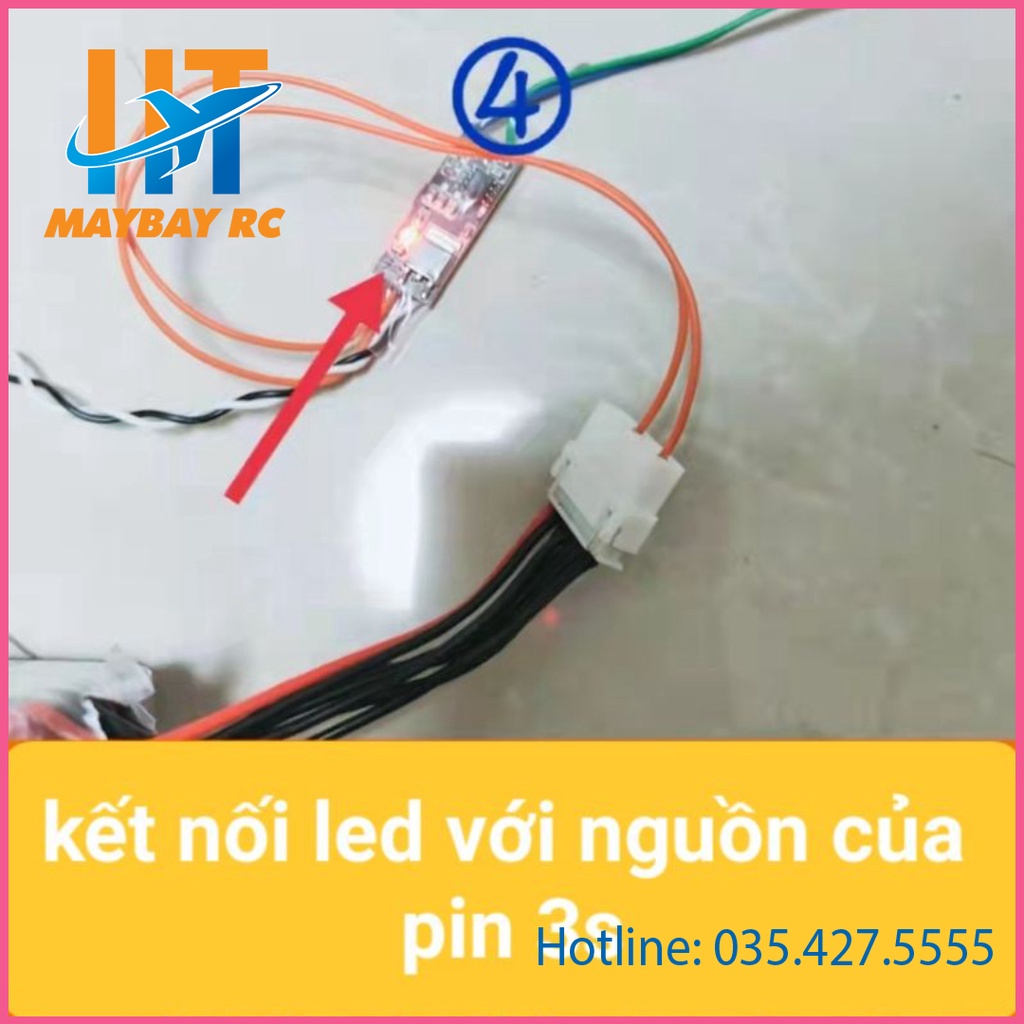 Bộ led giả lập ánh sáng động cơ phản lực cho máy bay điều khiển