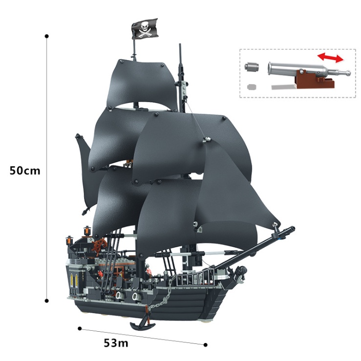 Đồ chơi xếp hình trẻ em lego, đồ chơi lắp ráp thuyền hải tặc