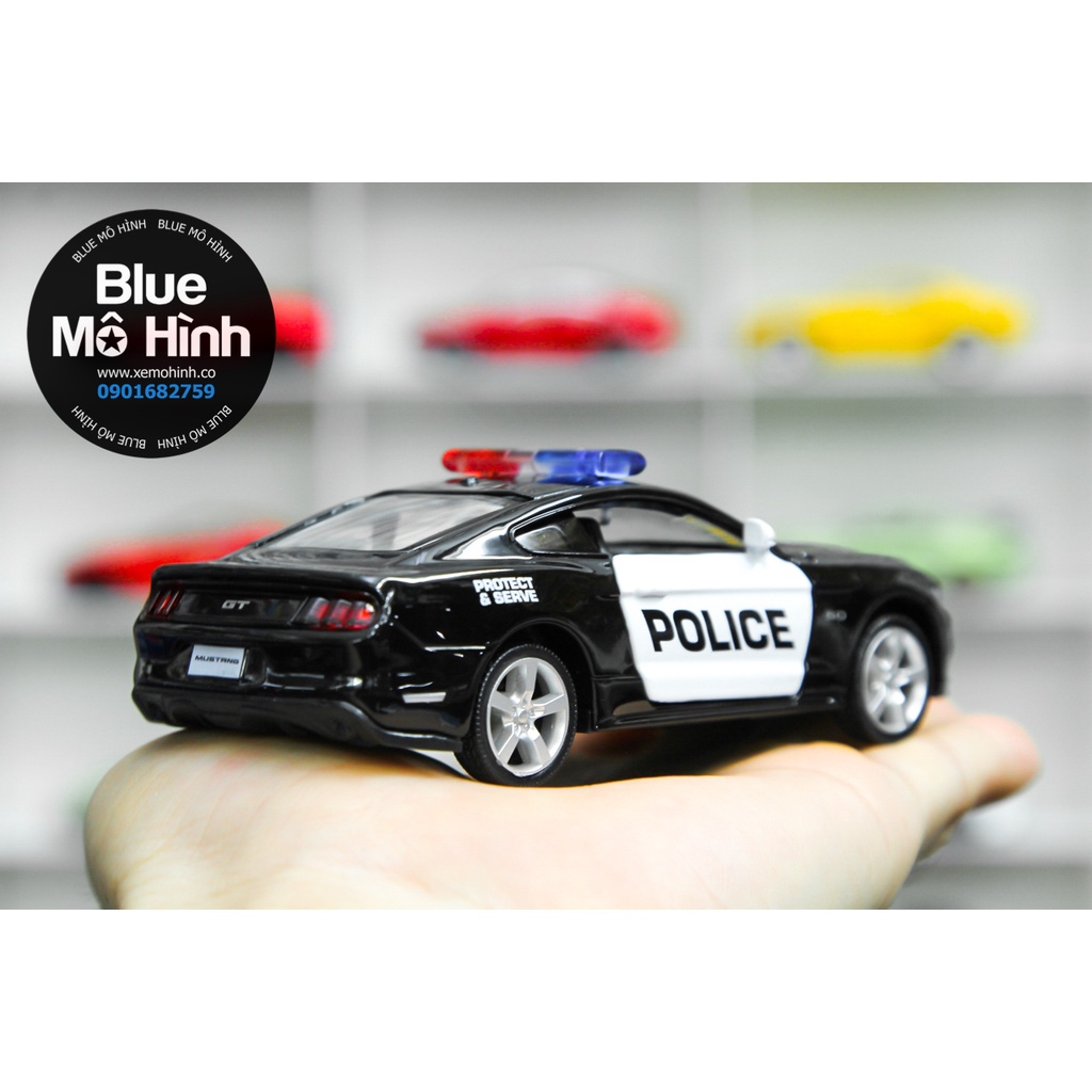 Blue mô hình | Mô hình xe cảnh sát Ford Mustang Police 1:36