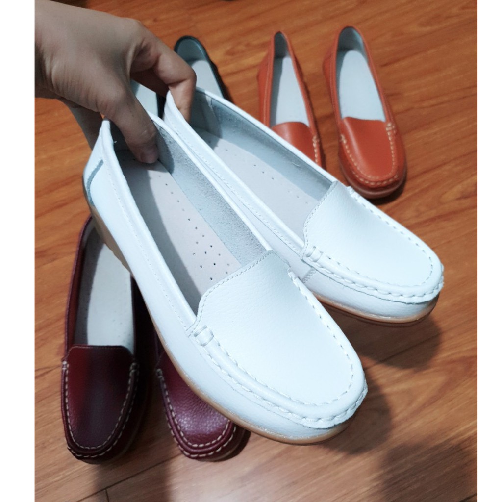 [Xả Kho] Giày Lười Nữ Đế Độn Da Mềm Cao Cấp - Giày mọi nữ siêu êm - (Sp50) | BigBuy360 - bigbuy360.vn
