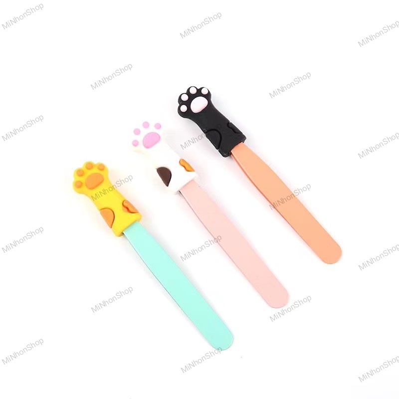 Nhíp đa năng có đầu bảo vệ hình tay mèo bằng silicone dễ thương minhonshop