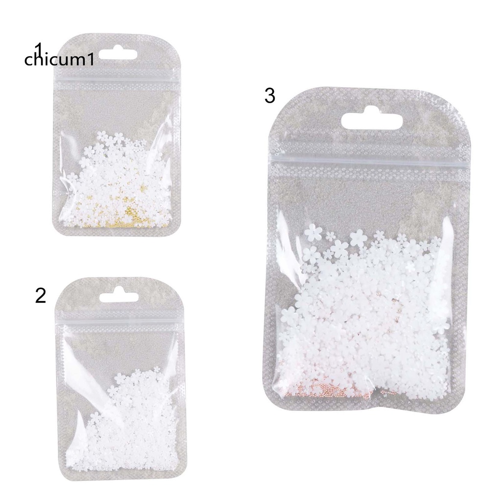 [Hàng mới về] Gói phụ kiện hoa nhựa resin trang trí gắn móng sáng tạo cho phái nữ