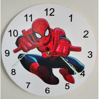 Đồng hồ treo tường siêu nhân nhện cho trẻ em
