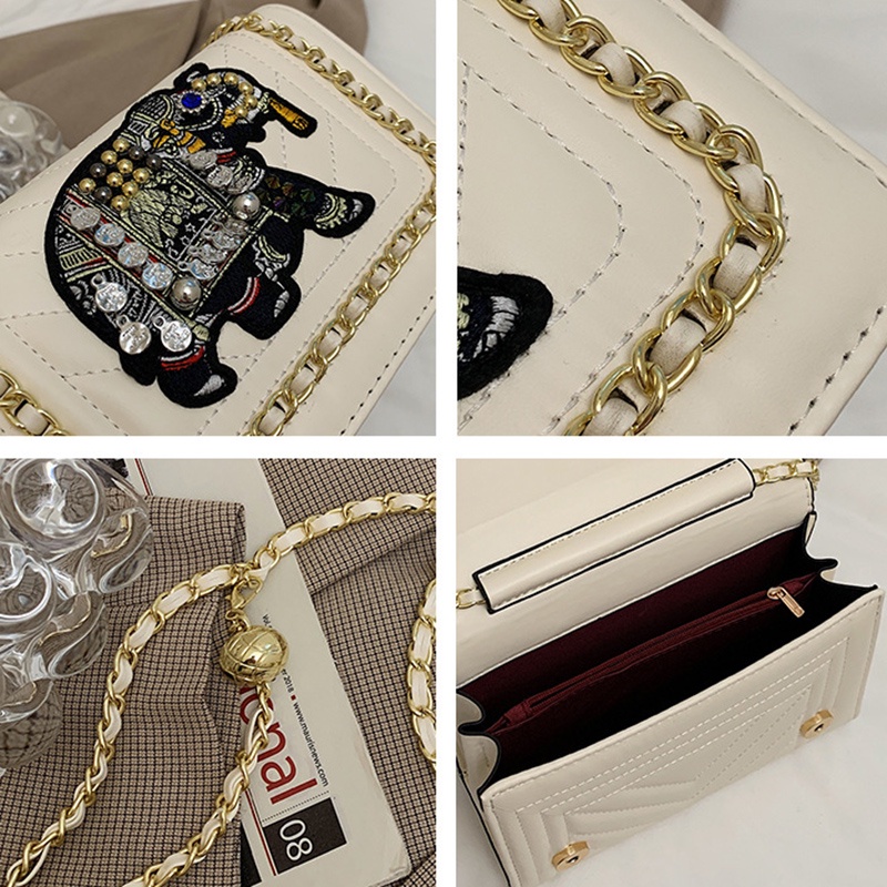 Túi đeo chéo dây xích dễ phối đồ thời trang cho nữ