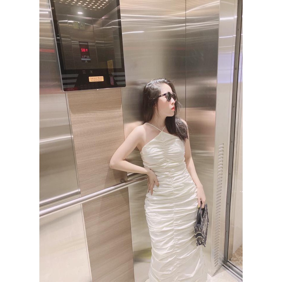 H2B - ĐẦM NHÚNG PHOEBE CỔ YẾM MÀU KEM | BigBuy360 - bigbuy360.vn