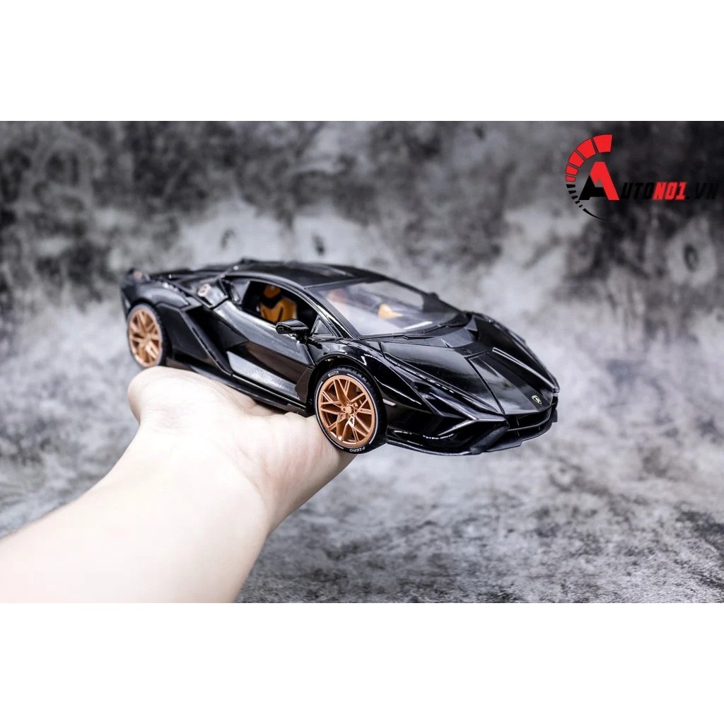 MÔ HÌNH XE LAMBORGHINI SIAN FKP 37 BLACK 1:22 JIAYE 7556