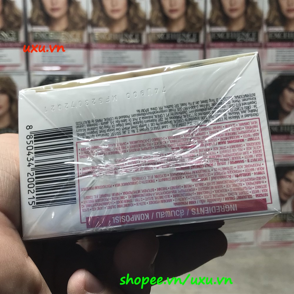 Thuốc Nhuộm Tóc Số 4  Loreal Paris Excellence Cream Dưỡng Tóc, Phủ Bạc, Với uxu.vn Tất Cả Là Chính Hãng.