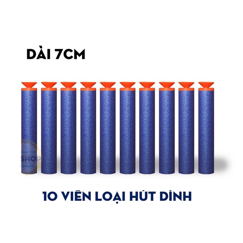 [HOT] Bộ 10 Que Đạn Bọt Xốp Mềm Dùng Cho Đồ Chơi Nerf đẹp an toàn cho bé