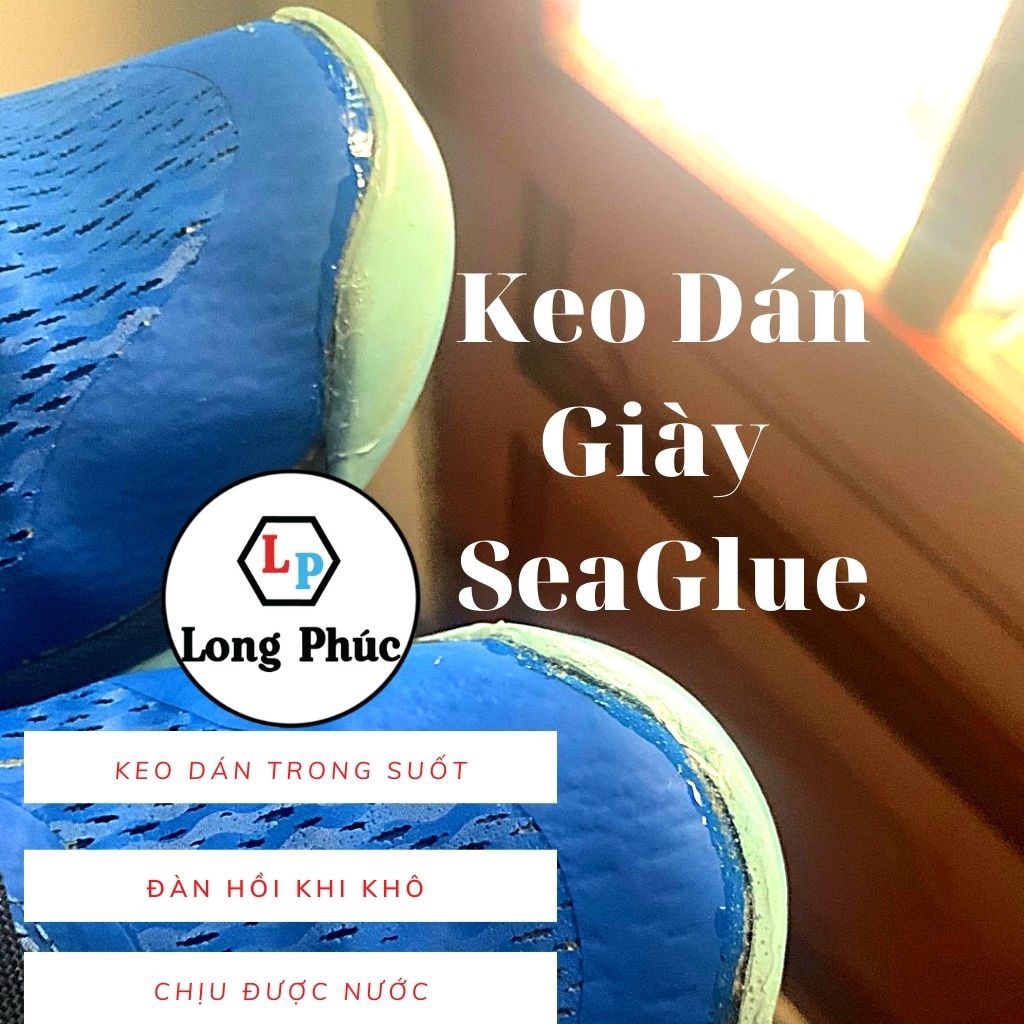 Keo Dán Giày SeaGlue 🥰 FREESHIP 🥰| Keo dán SeaGlue trong suốt, chịu nước , dính chắc | Long Phúc Shop | Lọ 100gr