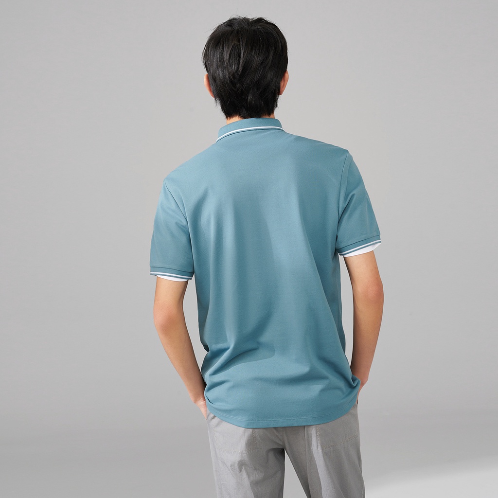 HLA - Áo Thun Polo Nam Design Pattern Polo Shirt