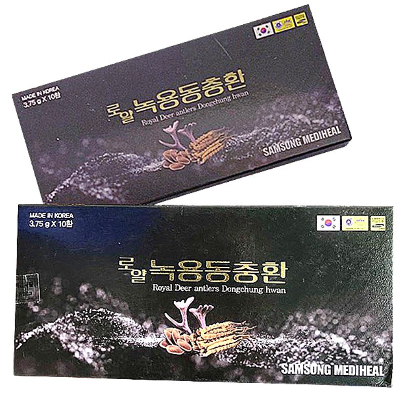 An Cung Sâm Đông Trùng Hạ Thảo Nhung Hươu Hoàng Gia SAMSUNG Hàn Quốc, Hộp Giấy 10 Viên X 3.75g.