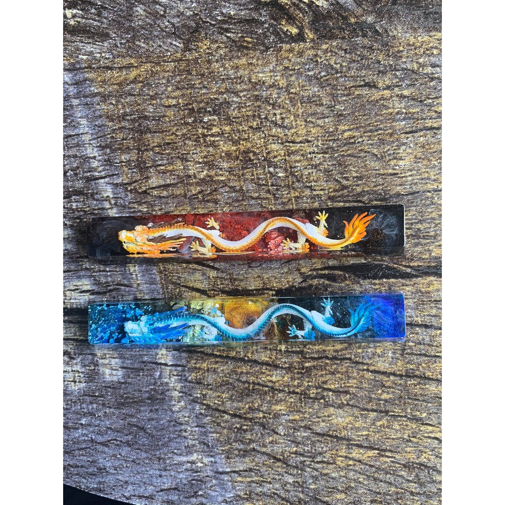 Nút bàn phím spacebar rồng màu xanh