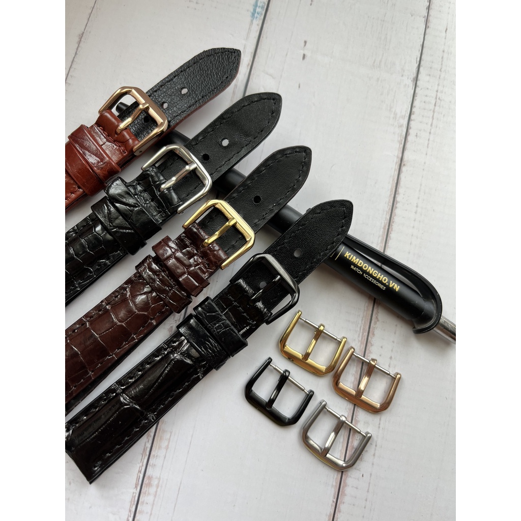 Khóa Đồng Hồ - Khoá Dây Da Thay Thế Cho Đồng Hồ Đeo Tay Full Màu Bản Mỏng