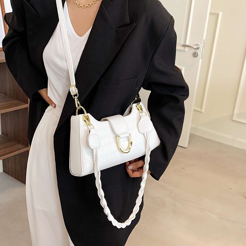 Túi Đeo Vai Họa Tiết Da Cá Sấu Thời Trang Mùa Hè Pháp Cho Nữ 2021