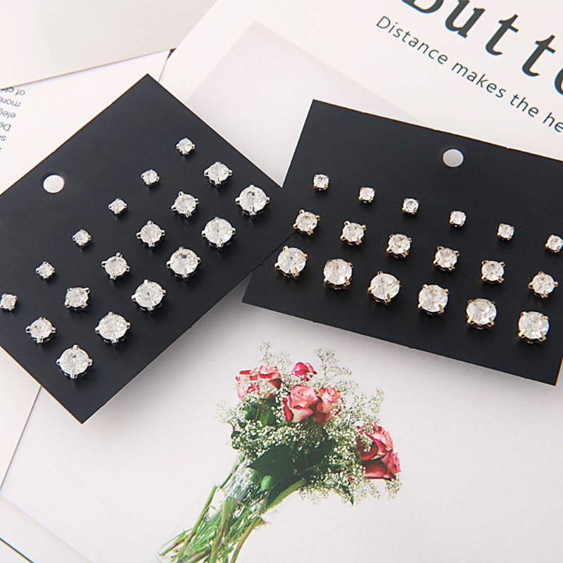 Set 9 Đôi Khuyên Tai Phong Cách Cổ Điển Thời Trang Cho Nữ