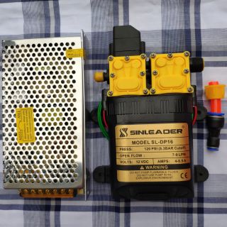 Máy bơm đôi SINLEADER mini 12v kèm nguồn tổ ong 12V-10A cao cấp
