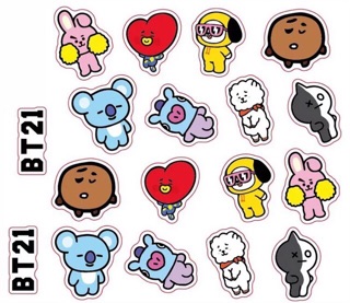 Sticker 3D BTS/BT21