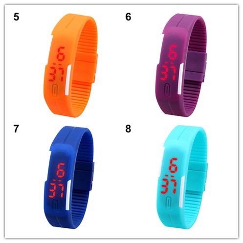Đồng hồ điện tử Silicon tích hợp LED cho nam/nữ | BigBuy360 - bigbuy360.vn