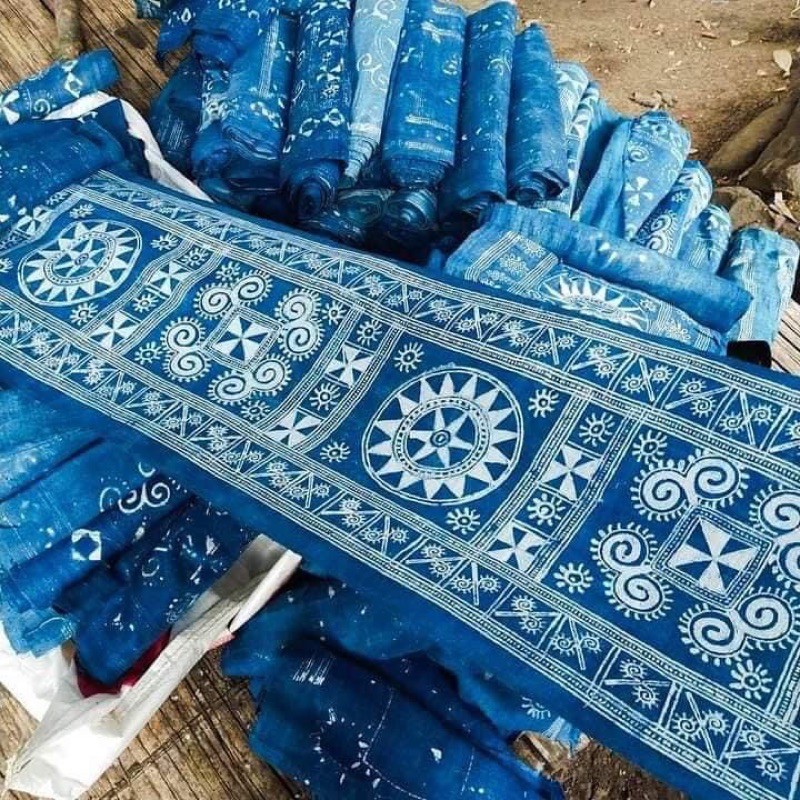 Vải lanh nhuộm chàm