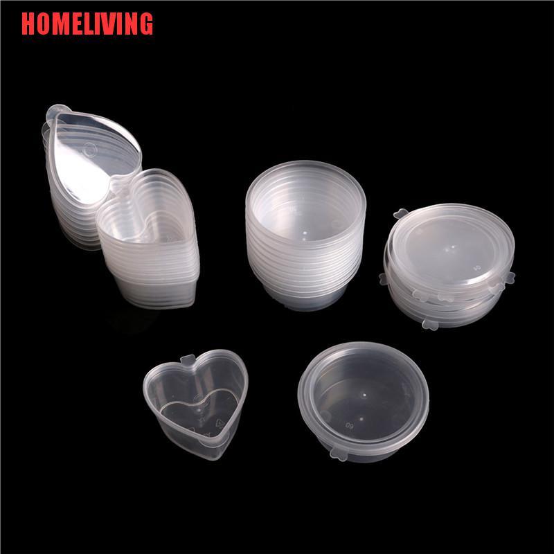 Set 10 Hộp Nhựa Trong Suốt Đựng Đồ Chơi Chất Dẻo Nhiều Màu Sắc