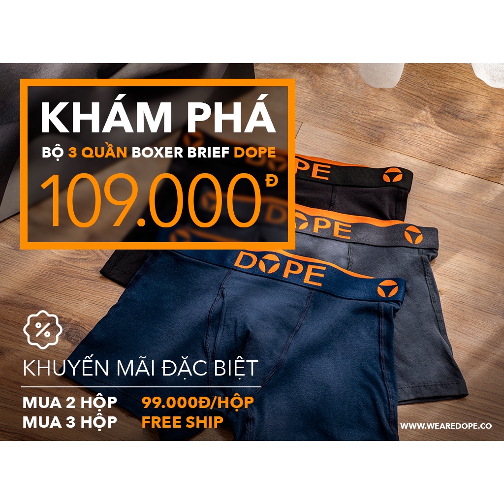 Bộ 3 Quần lót Boxer Brief DOPE