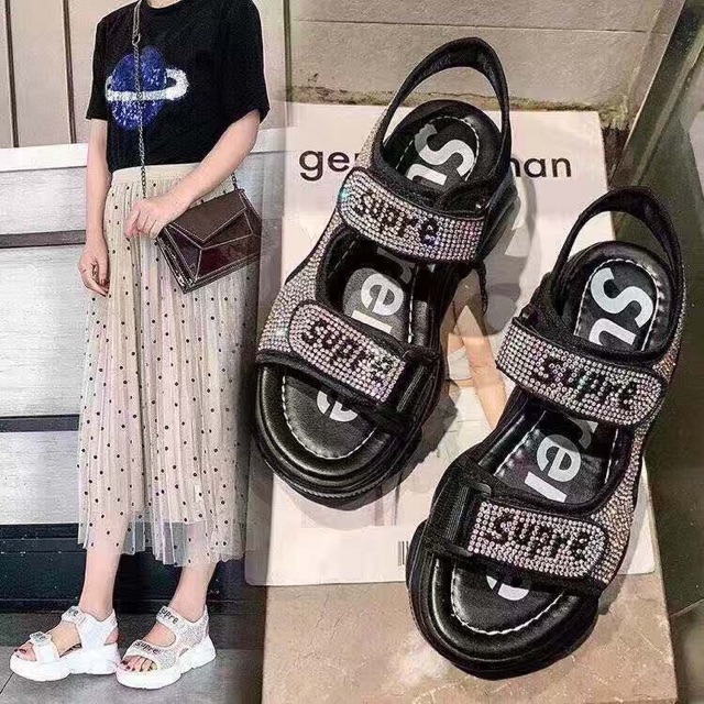 Giày sandal kim sa suprer