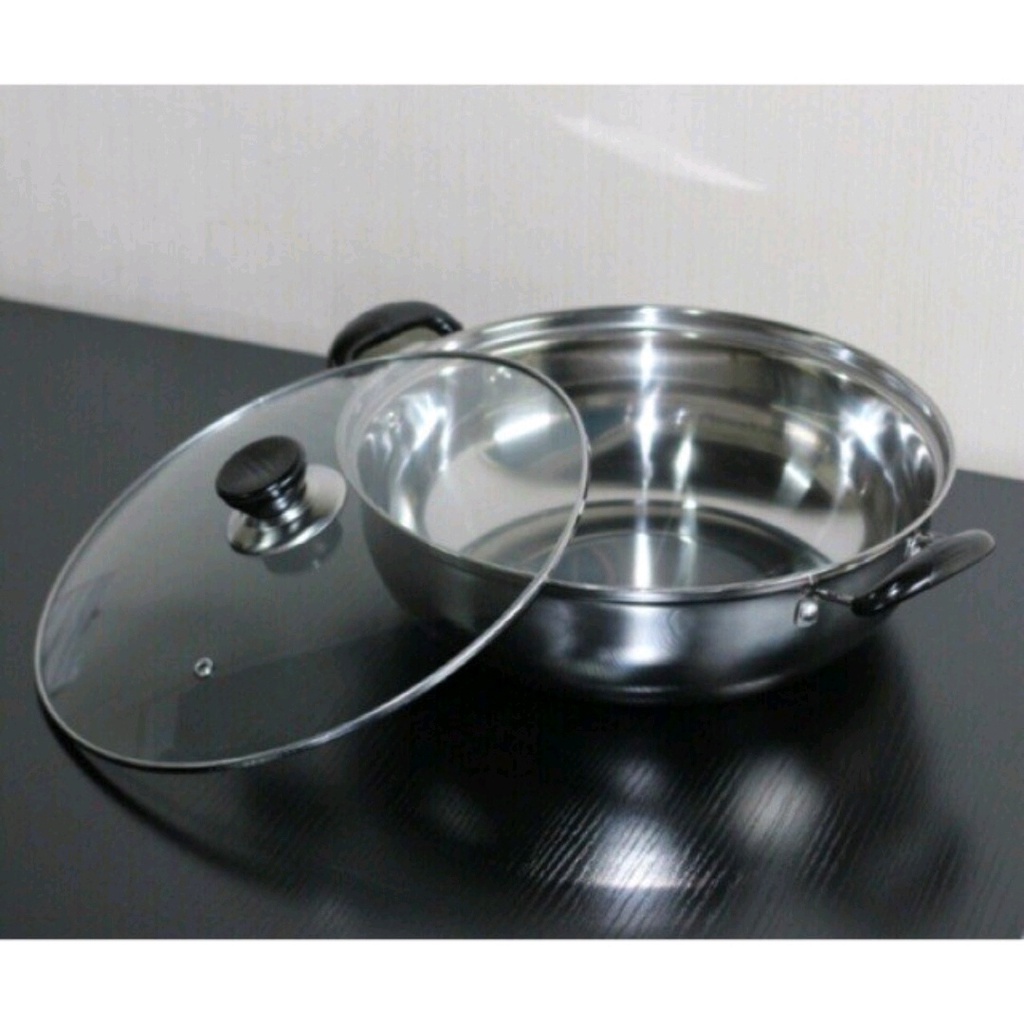 NỒI LẨU INOX NẮP KÍNH SIZE 28CM SẢN PHẨM LÀ PHÂN LOẠI NỒI 1 ĐÁY DÙNG ĐƯỢC CHO BẾP TỪ VÀ HỒNG NGOẠIHãng sản xu