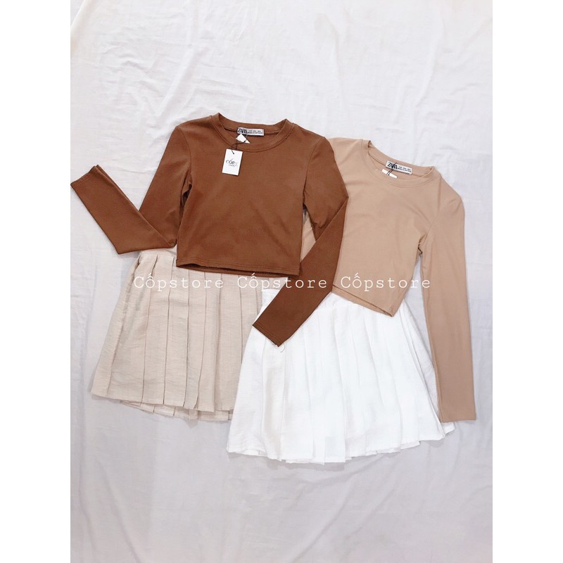 CHÂN VÁY XẾP LI SẴN QUẦN TRONG