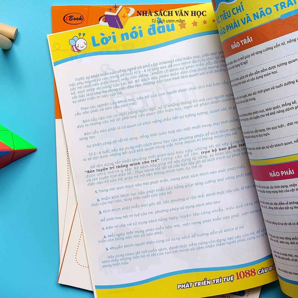 Sách - 1088 Câu Đố Phát Triển Trí Tuệ 5 - 6 Tuổi