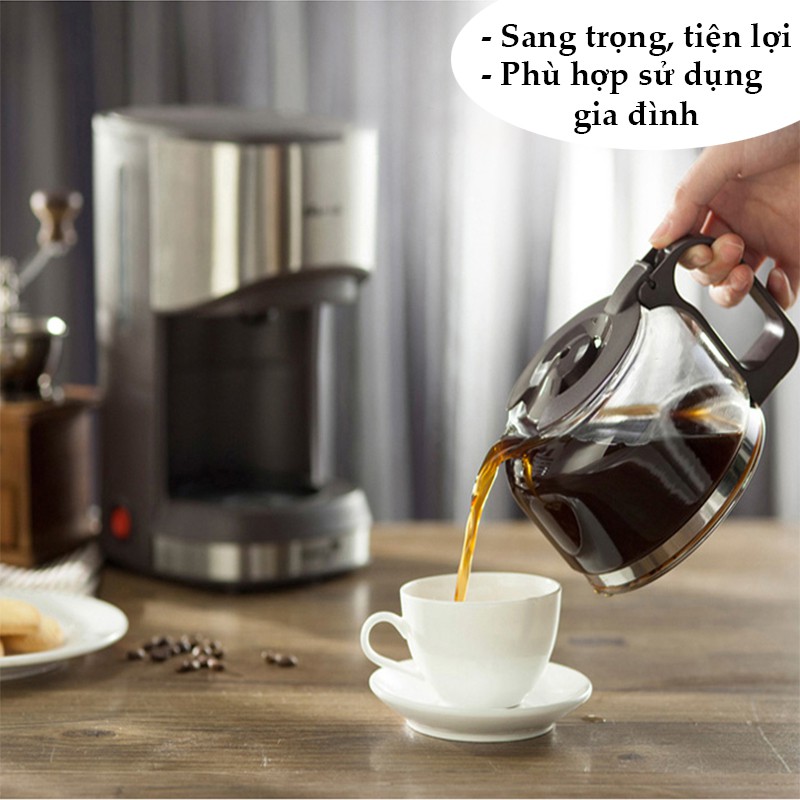 Máy pha cafe gia đình KFJ-A07V1 BEAR, máy pha cafe mini, pha trà dung tích 700ml công suất 550W, bibi shop