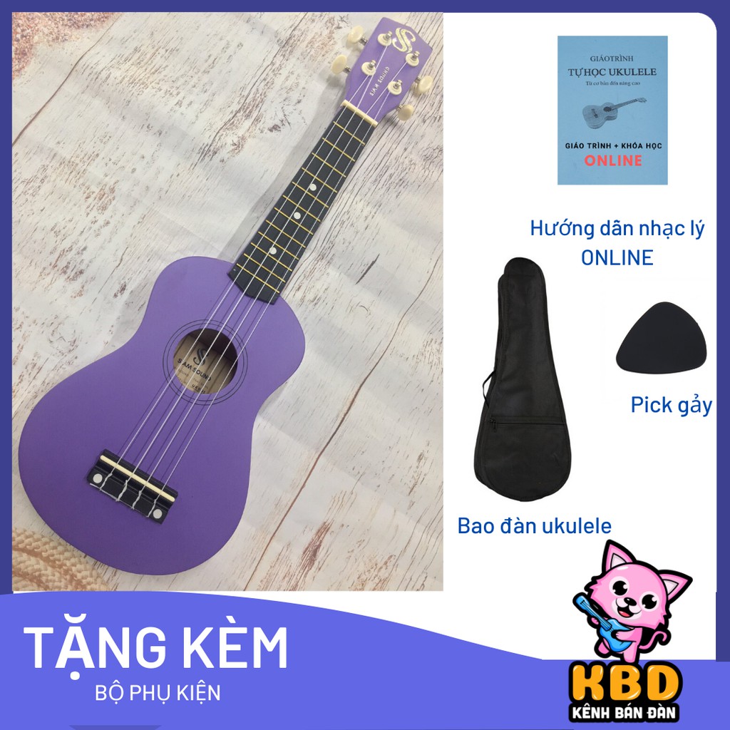 Đàn Ukulele Siam Sound hàng Handmade cực đẹp - Made in ThaiLand TẶNG kèm bao + Phụ kiện